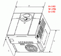 Wymiary falownika LG/LS SV015IC5-1