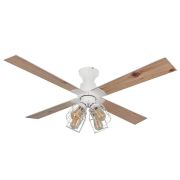 Wentylator sufitowy Magnolia Loft BIAŁY | silnik DC | 4xE27 | pilot